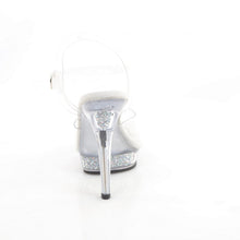 Carregar imagem no visualizador da galeria, Sapatos de salto alto Fabulicious LIP-108RSI - Transparente / Strass AB prateado