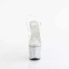 Load image into Gallery viewer, Tacones Pleaser LOVESICK-708SG Transparente Plata Iridescent