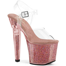 Load image into Gallery viewer, Tacones Pleaser LOVESICK-708SG Transparente Rosa Iridescent