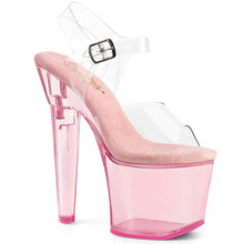Load image into Gallery viewer, Tacones Pleaser LOVESICK-708T Transparente B. Rosa