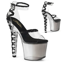 Load image into Gallery viewer, Tacones Pleaser LOVESICK-712T Transparente Negro Faded