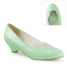 Load image into Gallery viewer, Tacones Pin Up Couture LULU-05 Mint Piel Sintética