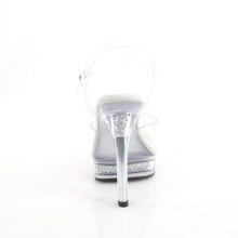 Load image into Gallery viewer, Fabulicious MAJESTY-508RSI Heels - Clear / Silver AB Rhinestones