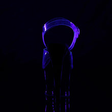 Load image into Gallery viewer, Tacones Pleaser MOON-708FLM Transparente Negro Ombre