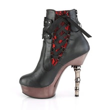 Load image into Gallery viewer, Botas Demonia MUERTO-1030 Negro Faux Leather/Pewter Chrome