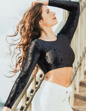 Load image into Gallery viewer, Dragonfly Pavi Velvet Sports Top
