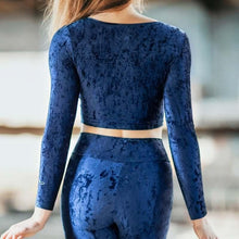 Load image into Gallery viewer, Dragonfly Pavi Velvet Sports Top