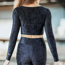 Load image into Gallery viewer, Dragonfly Pavi Velvet Sports Top