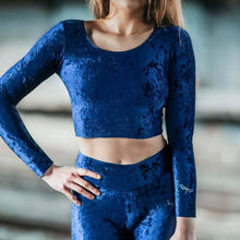 Load image into Gallery viewer, Dragonfly Pavi Velvet Sports Top