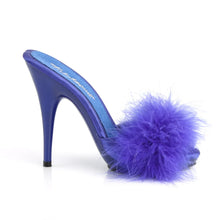 Carregar imagem no visualizador da galeria, Tacones Fabulicious POISE-501F Azul Satin Marabou