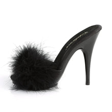 Carregar imagem no visualizador da galeria, Tacones Fabulicious POISE-501F Negro Satin Marabou