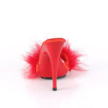 Carregar imagem no visualizador da galeria, Tacones Fabulicious POISE-501F Rojo Satin Marabou
