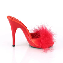 Carregar imagem no visualizador da galeria, Tacones Fabulicious POISE-501F Rojo Satin Marabou