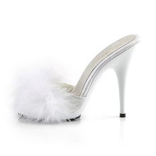 Carregar imagem no visualizador da galeria, Tacones Fabulicious POISE-501F Blanco Satin Marabou