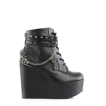 Load image into Gallery viewer, Botines Demonia POISON-101 Negro Piel vegana