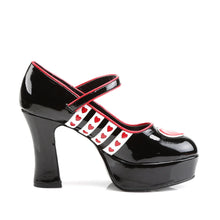 Load image into Gallery viewer, Tacones Funtasma QUEEN-55 Negro Blanco Rojo