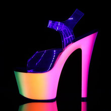 Load image into Gallery viewer, Tacones Pleaser RAINBOW-308UV Transparente Neon