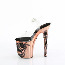 Carregar imagem no visualizador da galeria, Tacones Pleaser RAPTURE-808-LT Transparente Satin Copper