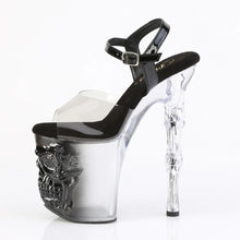 Load image into Gallery viewer, Tacones Pleaser RAPTURE-808T-1 Ahumado Negro Transparente