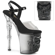 Load image into Gallery viewer, Tacones Pleaser RAPTURE-808T-1 Ahumado Negro Transparente