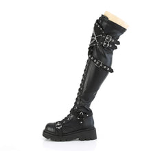 Load image into Gallery viewer, Botas (Over the Knee) Demonia RENEGADE-320 Negro Stretch Piel vegana