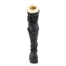 Load image into Gallery viewer, Botas (Over the Knee) Demonia RENEGADE-320 Negro Stretch Piel vegana