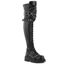 Load image into Gallery viewer, Botas (Over the Knee) Demonia RENEGADE-320 Negro Stretch Piel vegana