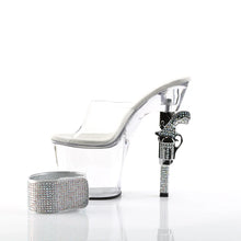 Load image into Gallery viewer, Tacones Pleaser REVOLVER-712 Transparente