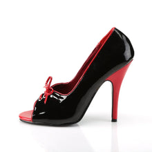 Load image into Gallery viewer, Zapatos Pleaser SEDUCE-216 Negro Rojo Charol