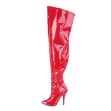 Load image into Gallery viewer, Botas Pleaser Pink Label SEDUCE-3000WC Rojo Str. Charol