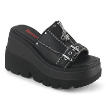 Load image into Gallery viewer, Sandalias Demonia SHAKER-07 Negro Piel vegana