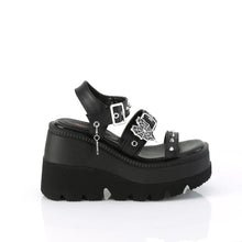 Load image into Gallery viewer, Sandalias Demonia SHAKER-13 Negro Piel vegana