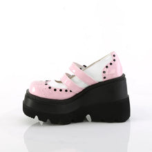 Load image into Gallery viewer, Zapatos con plataforma Demonia SHAKER-27 B. Rosa-Blanco Charol