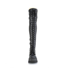Load image into Gallery viewer, Botas (Over the Knee) Demonia SHAKER-374 Negro Str. Piel vegana
