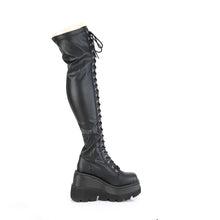 Load image into Gallery viewer, Botas (Over the Knee) Demonia SHAKER-374 Negro Str. Piel vegana