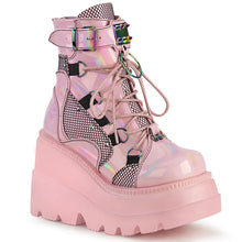 Load image into Gallery viewer, Botines Demonia SHAKER-60 Baby Rosa Hologram