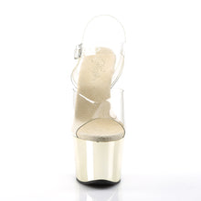 Carregar imagem no visualizador da galeria, Sapatos de salto alto Pleaser SKY-308 - Transparente / Cromo dourado