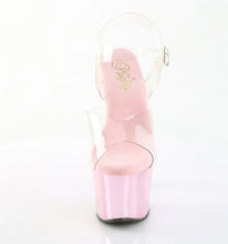 Cargar imagen en el visor de la galería, Tacones Pleaser SKY-308CHRS Transparente B. Rosa