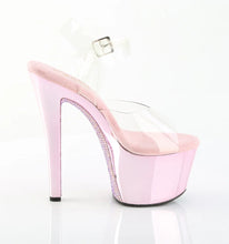 Cargar imagen en el visor de la galería, Tacones Pleaser SKY-308CHRS Transparente B. Rosa