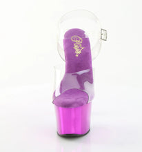 Load image into Gallery viewer, Tacones Pleaser SKY-308CHRS Transparente Morado Cromo