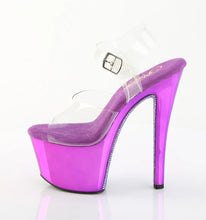 Load image into Gallery viewer, Tacones Pleaser SKY-308CHRS Transparente Morado Cromo