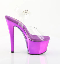 Load image into Gallery viewer, Tacones Pleaser SKY-308CHRS Transparente Morado Cromo