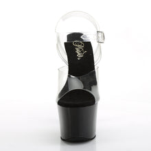 Carregar imagem no visualizador da galeria, Sapatos de salto alto Pleaser SKY-308CRS - Transparente / Preto - Strass AB champanhe