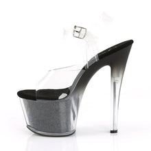 Load image into Gallery viewer, Tacones Pleaser SKY-308G-T Transparente Negro Purpurina
