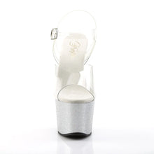 Carregar imagem no visualizador da galeria, Tacones Pleaser SKY-308MG Transparente Plata