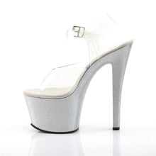 Carregar imagem no visualizador da galeria, Tacones Pleaser SKY-308MG Transparente Plata
