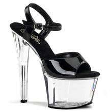 Carregar imagem no visualizador da galeria, Tacones Pleaser SKY-309 Negro Charol Transparente