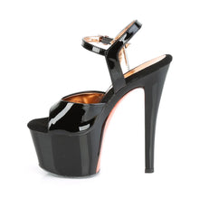 Load image into Gallery viewer, Tacones Pleaser SKY-309TT Negro Charol Oro