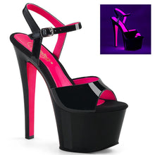 Load image into Gallery viewer, Tacones Pleaser SKY-309TT Negro Charol Neon