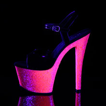 Cargar imagen en el visor de la galería, Tacones Pleaser SKY-309UVLG Negro Charol Neon